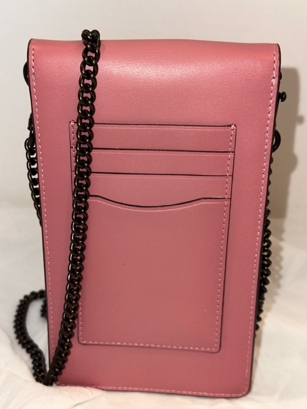 Coach Pink Signature Canvas Crossbody Phone Bag - Picture 3 of 6